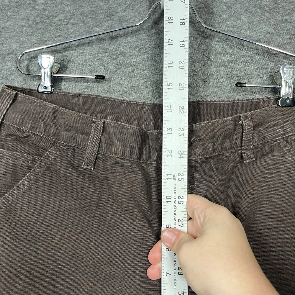 Vintage Carhartt Carpenter Pants Mens 34x32 Brown B11 DKB Dungaree Workwear